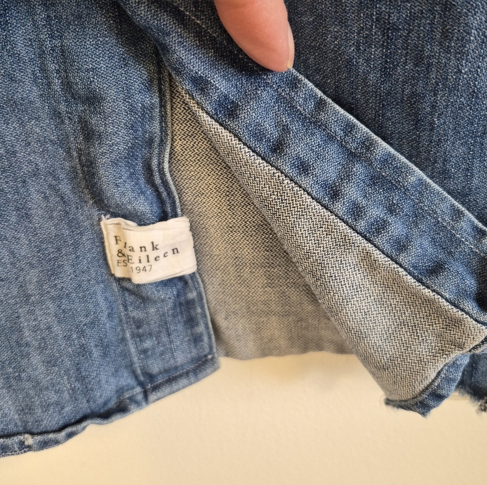 Frank & Eileen Denim Shirt Dress in Blue - Picture 6 of 16